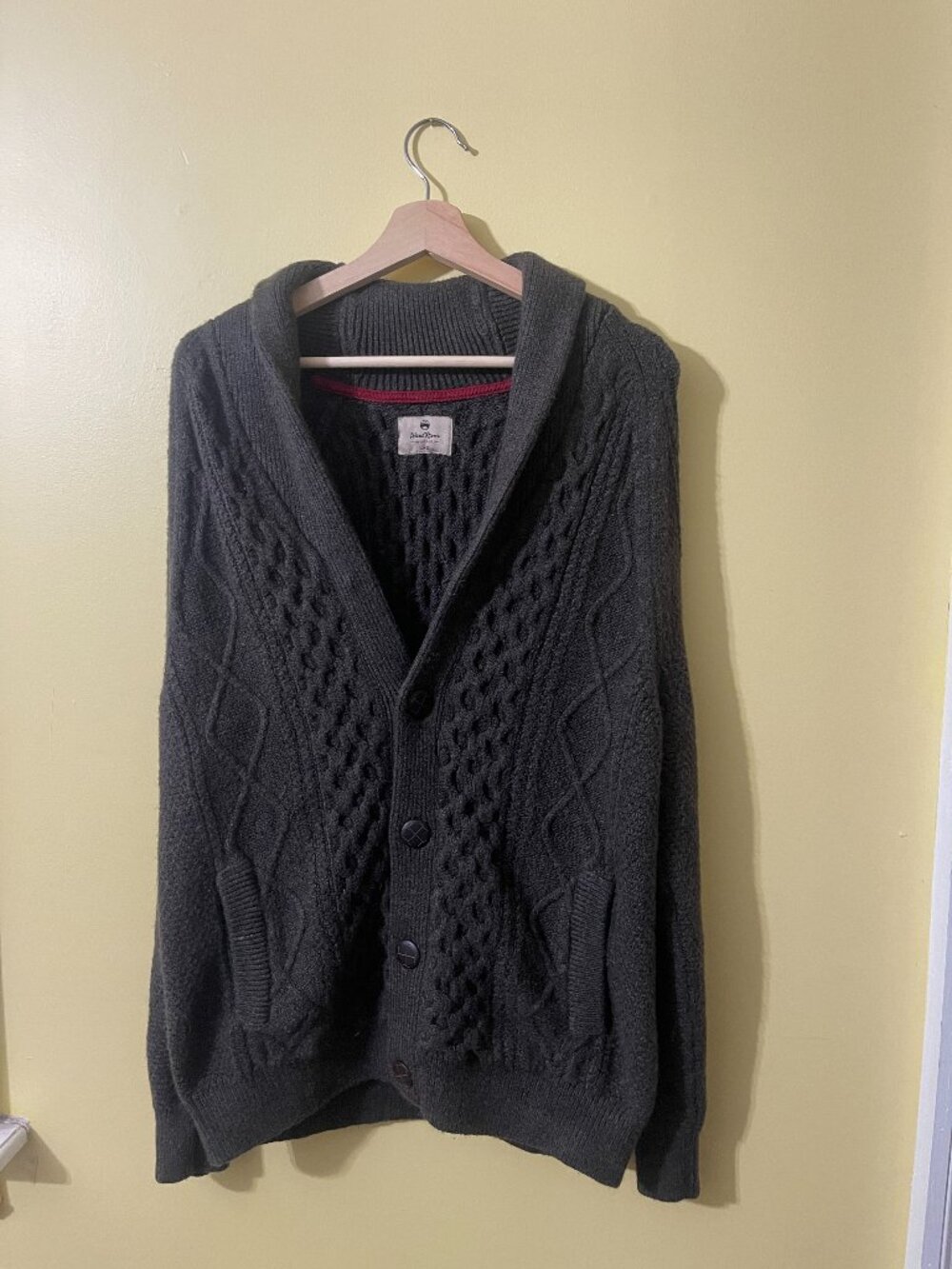 Charcoal Cable Knit Sweater